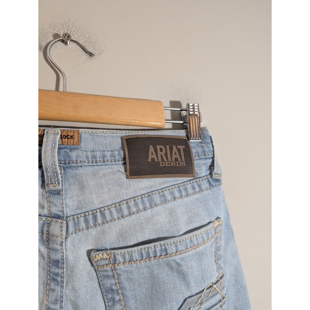 Ariat M7 Mens Classic Rise Slim Fit Straight Leg Jeans Sz 29 Light Wash Western - Picture 6 of 10